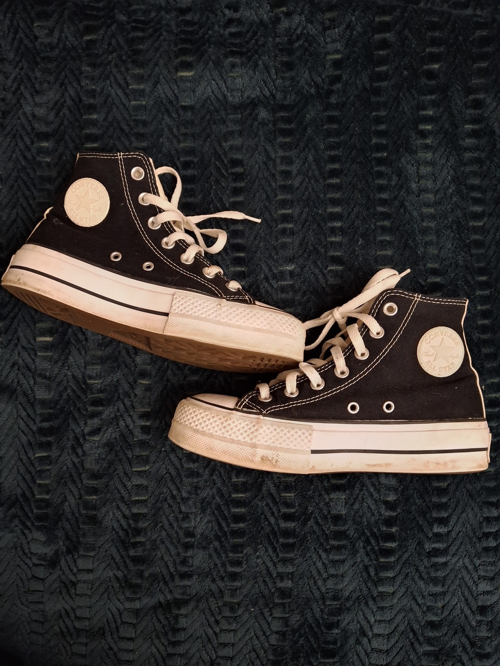 Converse Black and White High-Top Sneakers